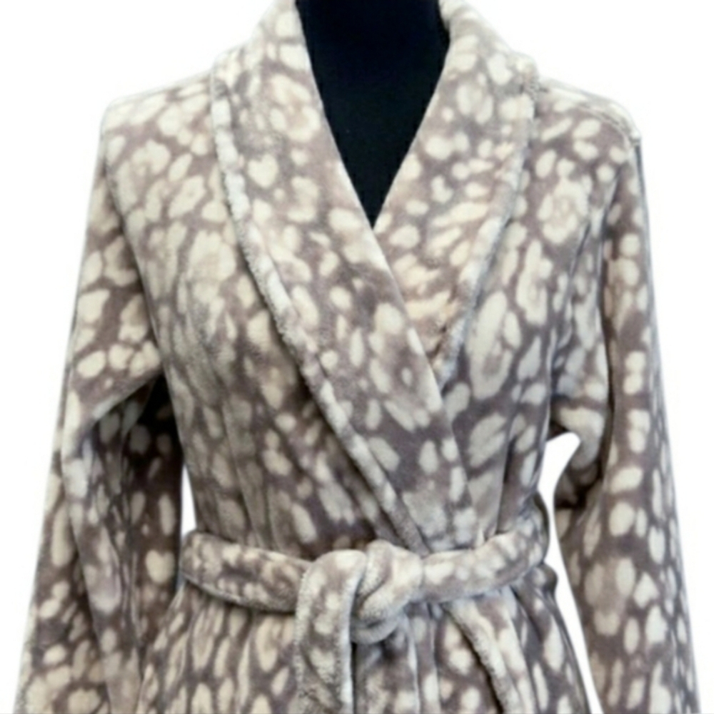 Soma Robe Leopard Jaquar Spots Luxury L/XL NWT 🤎RETAIL $84- - Picture 3 of 8